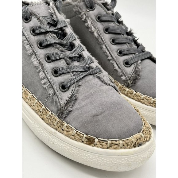 Womens Sneakers size 10, Liliana, satin material with twine edging - Picture 7 of 10